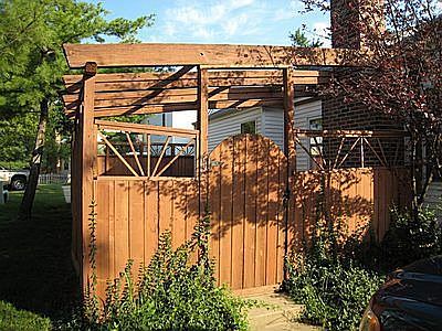 Privacy fenced back yard