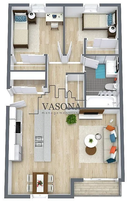 Floor plan Castilian 2x1