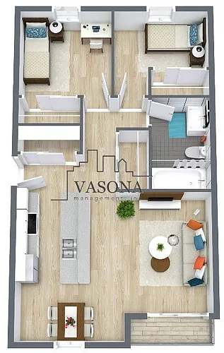 Floor plan Castilian 2x1