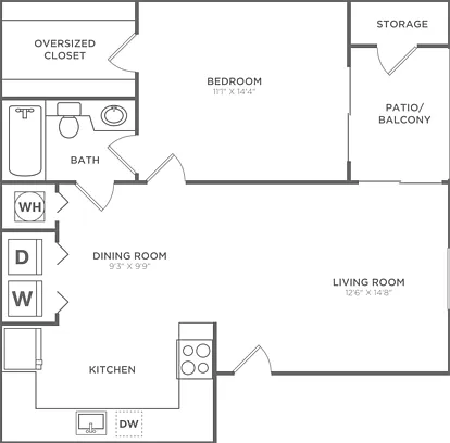 Abacoa | 1x1 | 740 SF Abacoa | 1x1 | 740 SF
