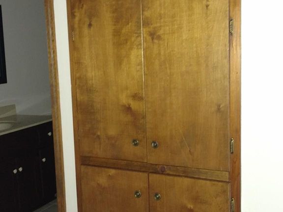 Storage closet upstairs near Bedrooms