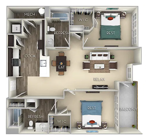 Floor plan Porter