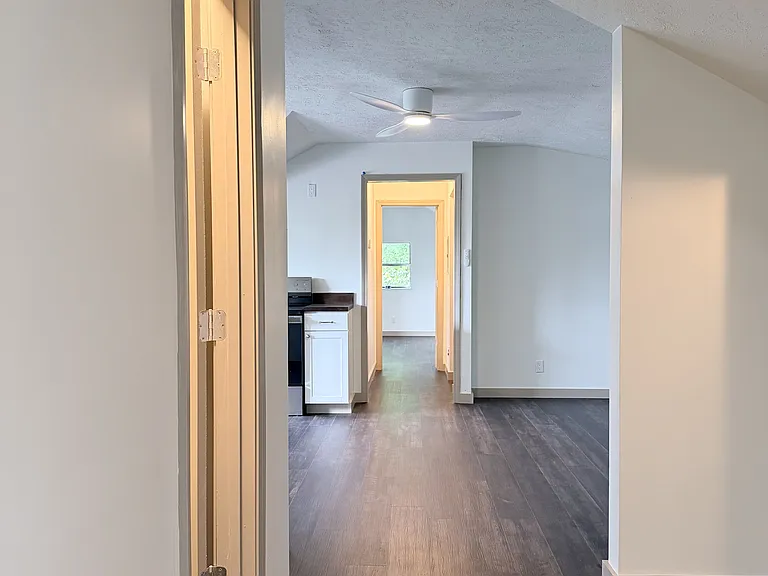 View from bedroom 3 to main living area