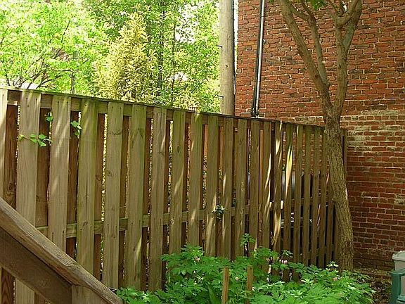Small rear patio