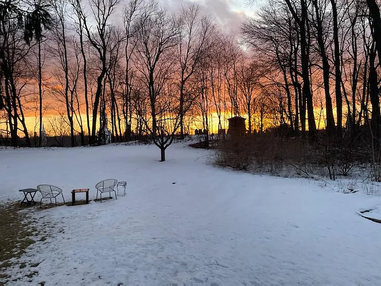Sunset view from the back yard