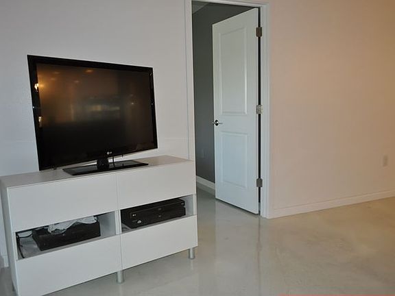 High gloss stained concrete floors.
