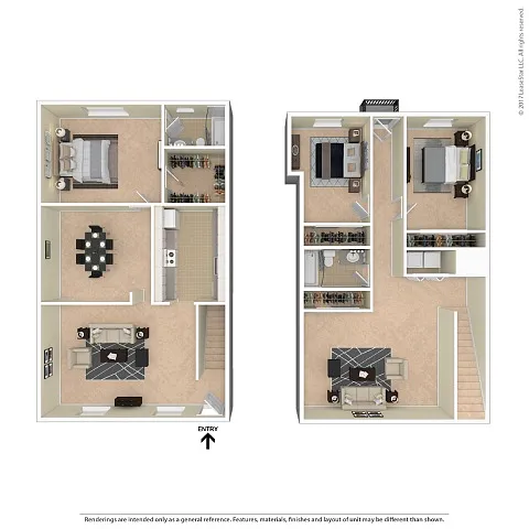 Floor plan 3x2TH A 1920sf