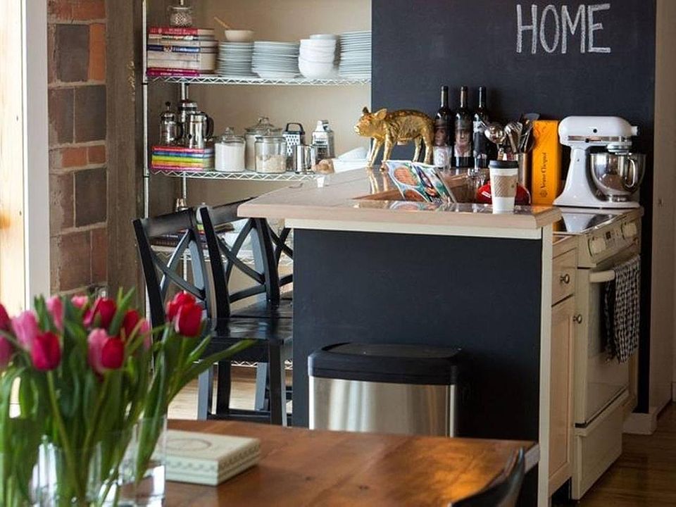 Dining Room + Kitchen View