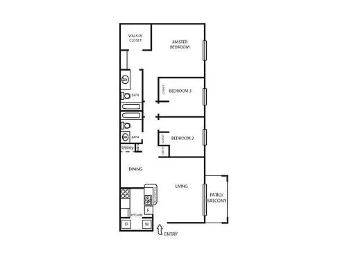 Floor plan 3 Bedroom