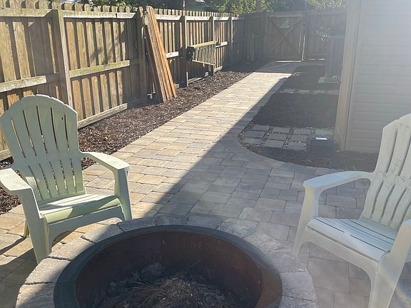 Paved Fire Pit & Shed