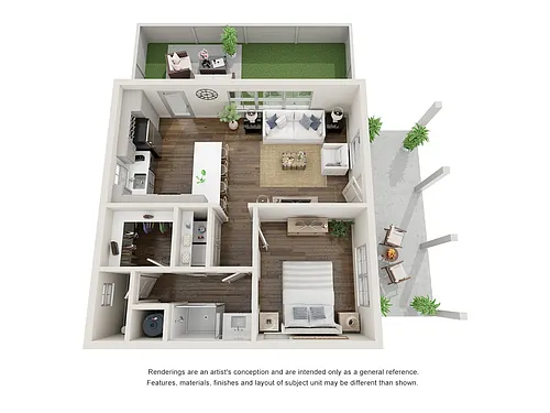 Floor plan 1 Bed Apollo Cottage