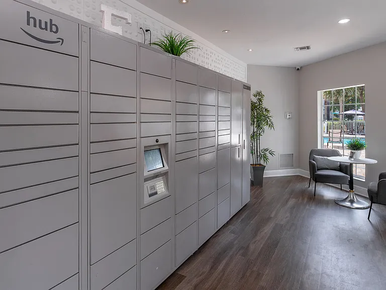 Enjoy the convenience of secure, around-the-clock package pickup with Amazon Hub lockers, contact-free way to receive your deliveries anytime.
