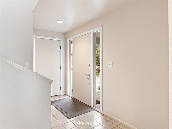 Front entry. Second door comes in from the garage. 