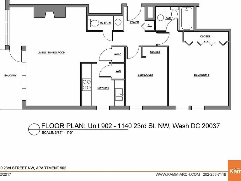 Floor Plan of Unit 902