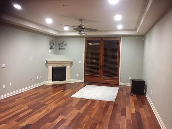 Living room with french doors to the balcony