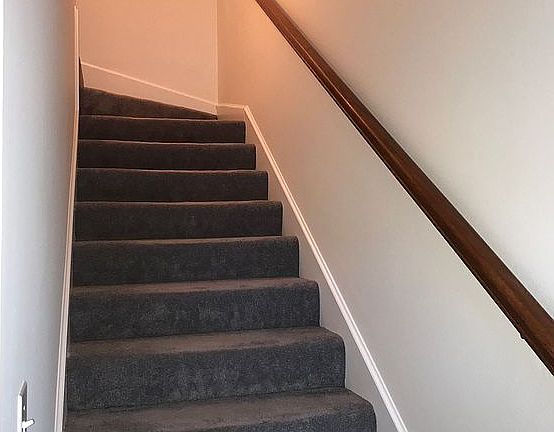 Stairs entering from front