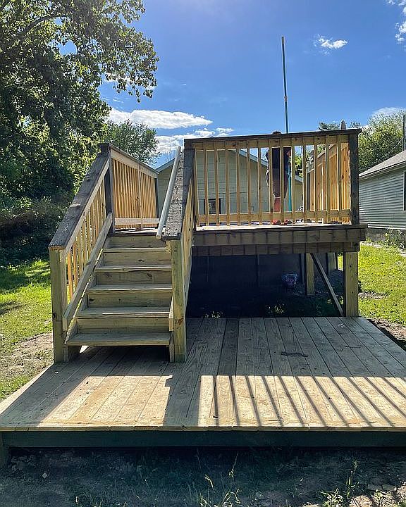 New pool deck built to code