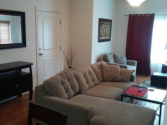 Entry door and living area
