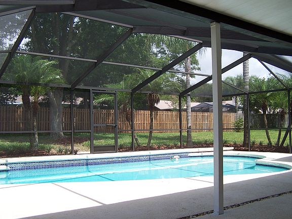 pool lanai, backyard