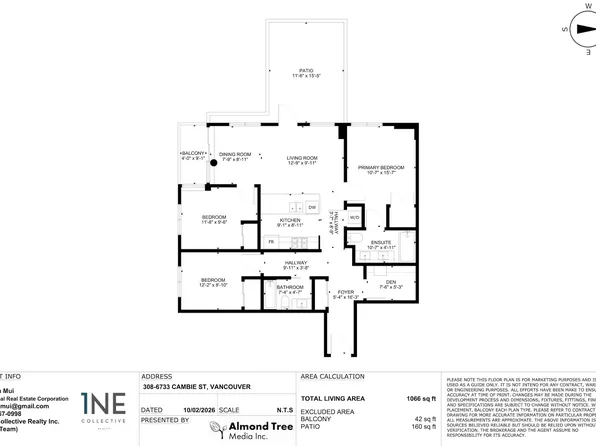 6733 Cambie St #308, Vancouver, BC V6P 3H1