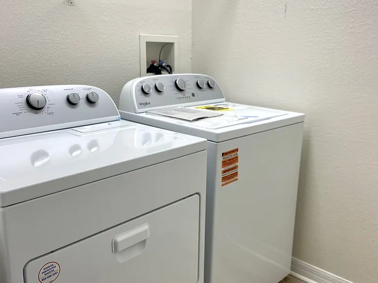 New washer and dryer