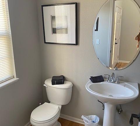 Main level powder bathroom