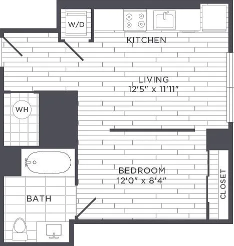 Studio floor plan Sonnet
