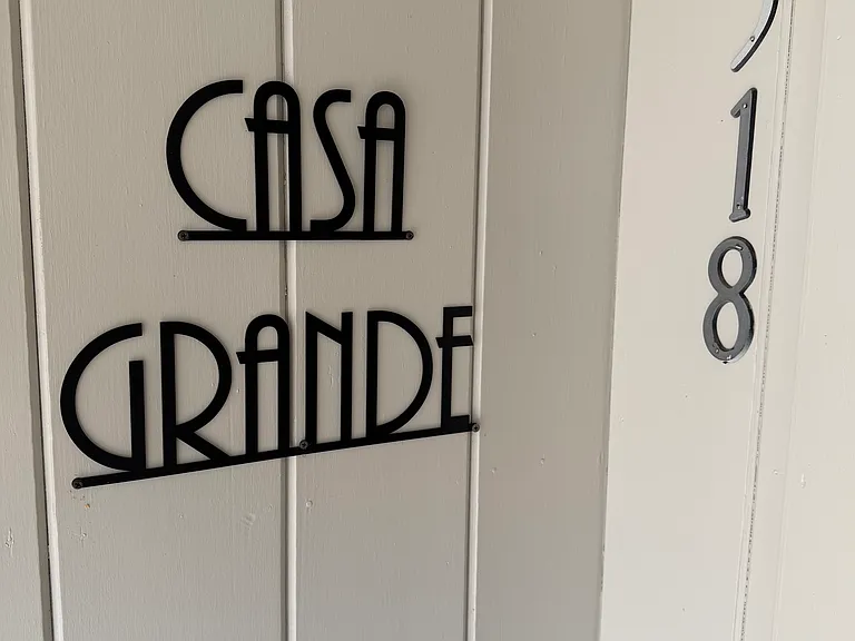 Casa Grande has 6 bedrooms and 5 baths. Each room is named after a town near Big Bend National Park.
