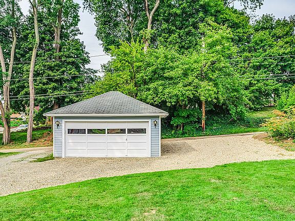 Detached 2-car garage.