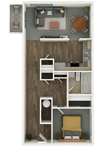 Floor plan 1X1