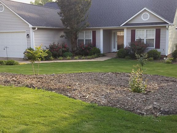 Newly installed Landscape sod and island