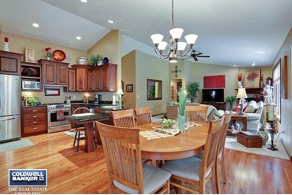 Dining open to living room