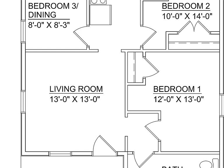 Floor plan of the house