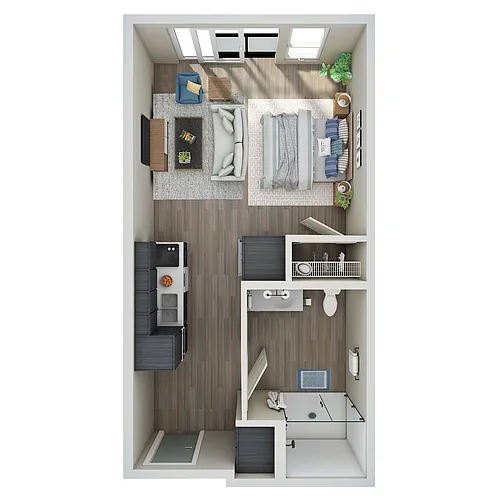 Floor plan Studio - H