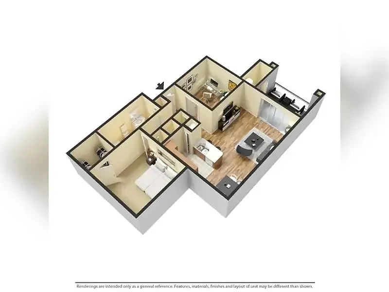 Floor plan 1X1-796