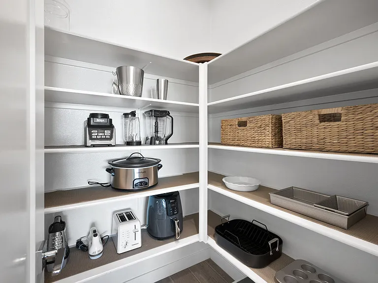 The pantry is stocked with essentials you may need to whip up your favorite meals.
