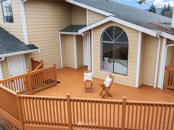 Freshly refinished deck is perfect for enjoying time together
