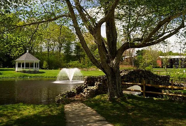 Alex Caisse Park at edge of property