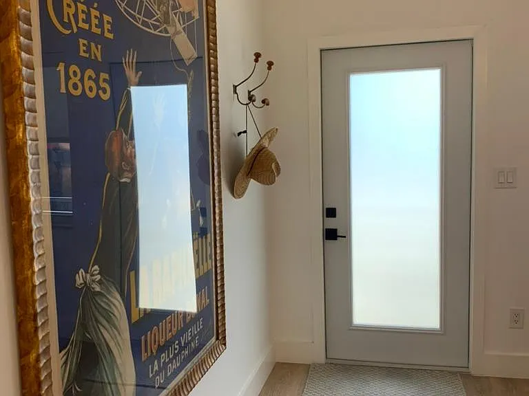Front door from dining
