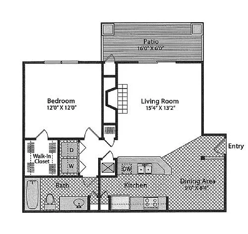 Floor plan One Bedroom