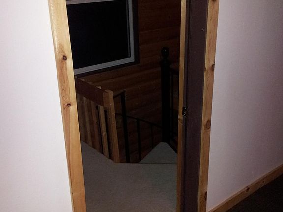 From bedroom to spiral stair