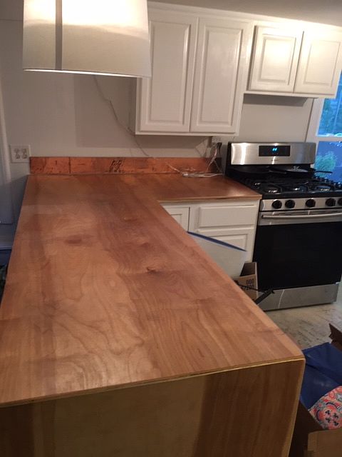Butcher block countertop