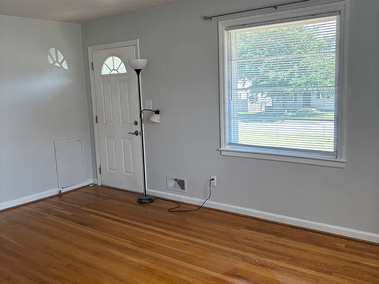 Living room with two windows
