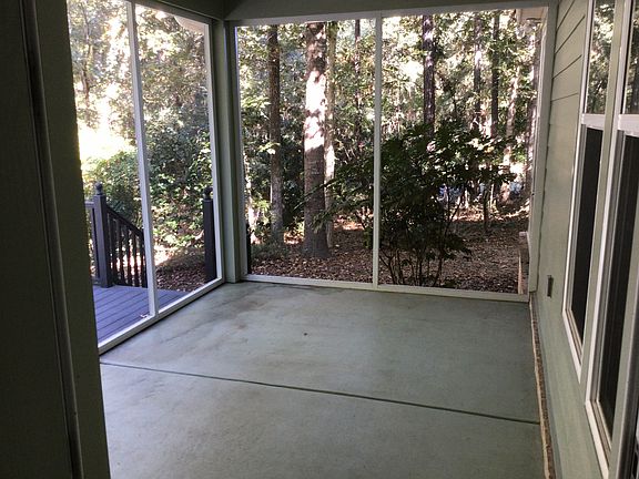 Screened porch on back of house