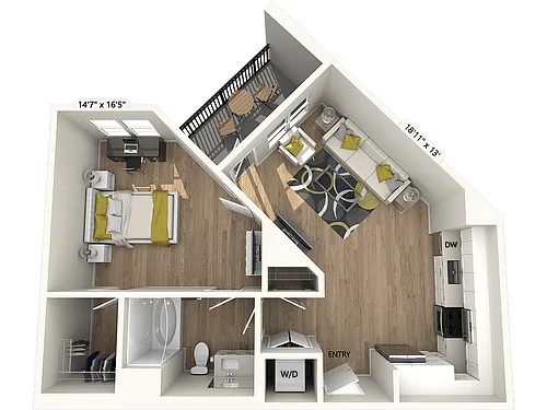 Floor plan A3-FinishI-756sf
