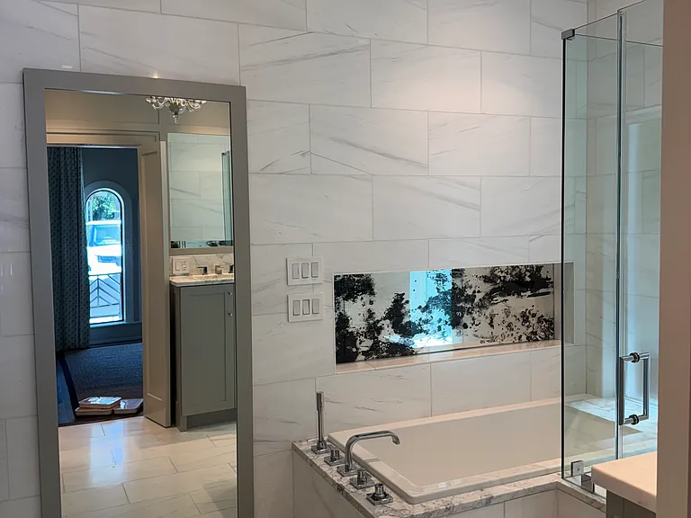 Heated Floors with heated towel rack