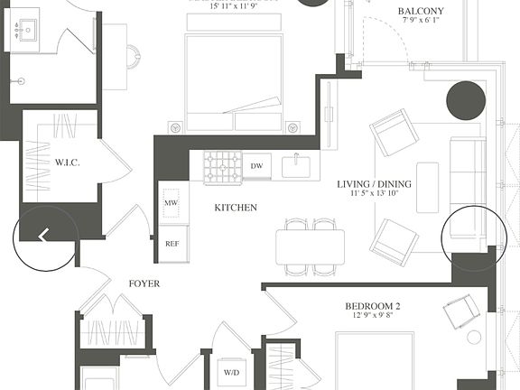 2nd image of 3 Court Sq APT 2403