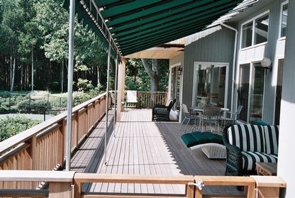  Outdoor deck overlooking tennis and pool