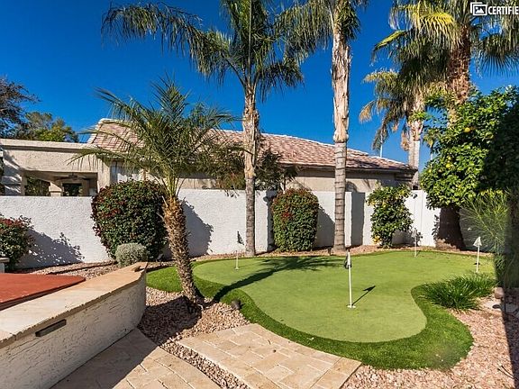 Putting Green off side of house