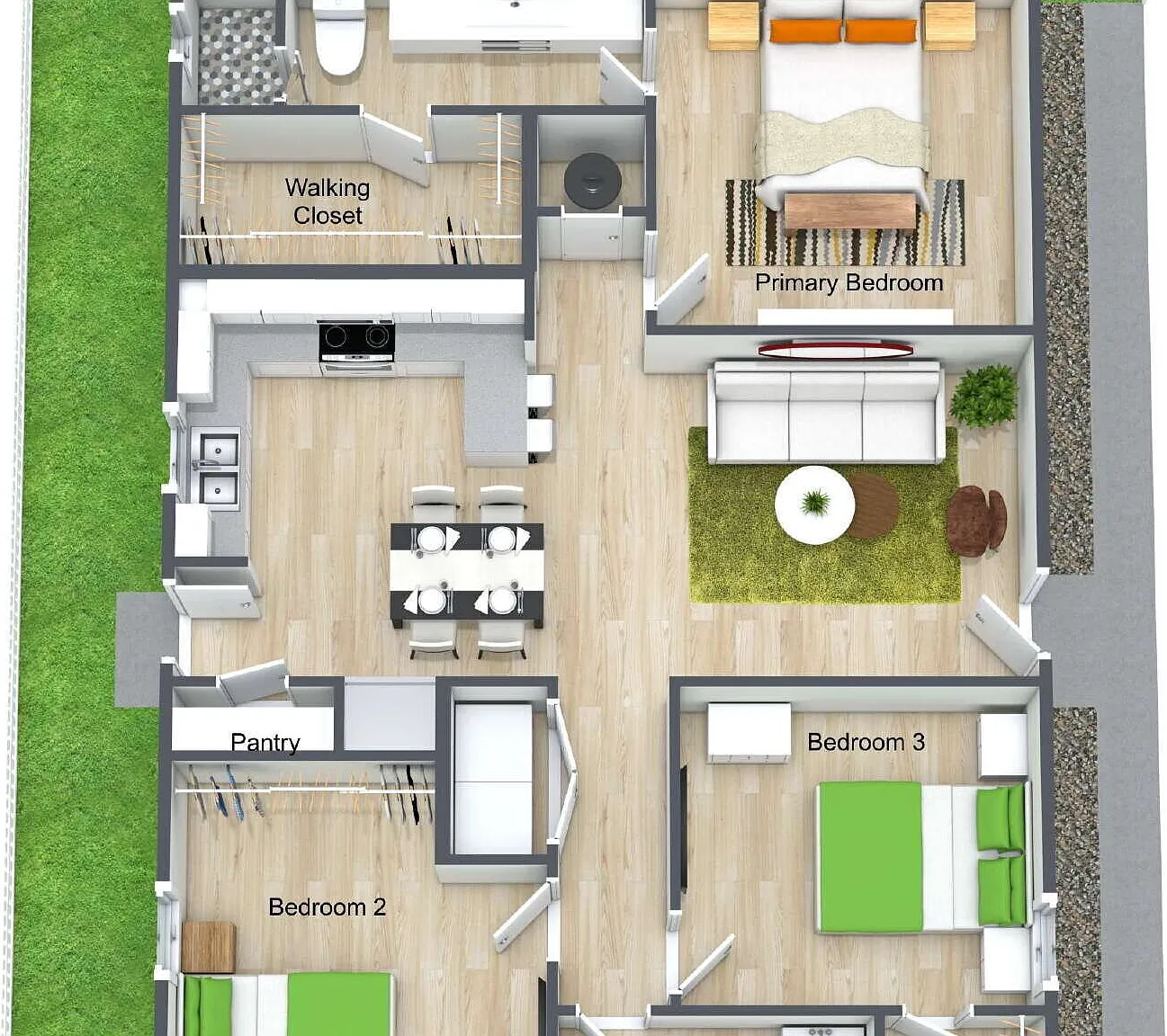 "Spacious 3-Bed Alton Apartment with Modern Granite Touches 1118 Sq Ft of Comfort!" — Photo 2